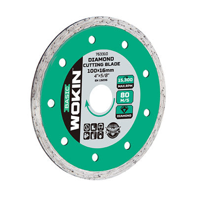 Disco Diamantato A Corona Liscia 7633 Wokin Mm 230X22,2 H.Mm 2,4 763323