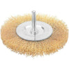 Spazzola Acciaio Circolare + Gambo 771002 Wokin - Mm 50 F.Mm 0,3- 4 Pezzi