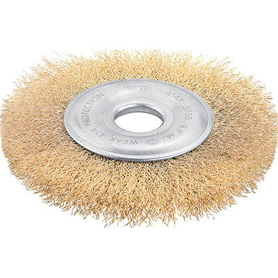 Spazzola Acciaio Circolare + Foro 770505 Wokin - Mm 125 F.Mm 22,2- 4 Pezzi