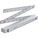 Doppiometro Abs 501202 Wokin - Bianco Decimetri Neri Mt 2- 12 Pezzi