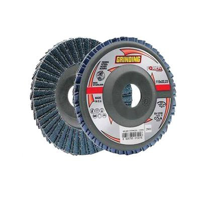 Disco A Lamelle Radiali Zirconio Forza New - Mm 115X22,2 Grana 120- 10 Pezzi