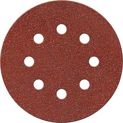 Disco Abrasivo Fibrato Velcrato 8 Fori Imperial - Mm 125X22,2 Grana 220 Cf=Pz 100- 1 Confezioni