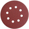 Disco Abrasivo Fibrato Velcrato 8 Fori Imperial - Mm 125X22,2 Grana 180 Cf=Pz 6- 6 Confezioni