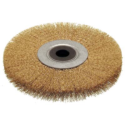 Spazzola Acciaio Circolare + Foro Cebo Mm 150X20 F.Mm 16