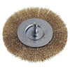 Spazzola Acciaio Circolare + Gambo Pg - 468.50 Mm 40 G.Mm 6X25- 5 Pezzi