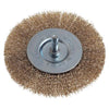 Spazzola Acciaio Circolare + Gambo Pg - 475.00 Mm 100 G.Mm 6X25- 5 Pezzi