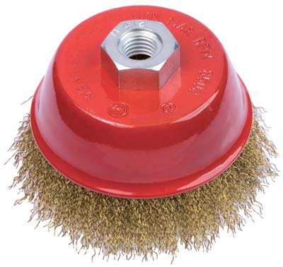 Spazzola Acciaio A Tazza + Filetto Pg 485.50 Mm 100 F.M14