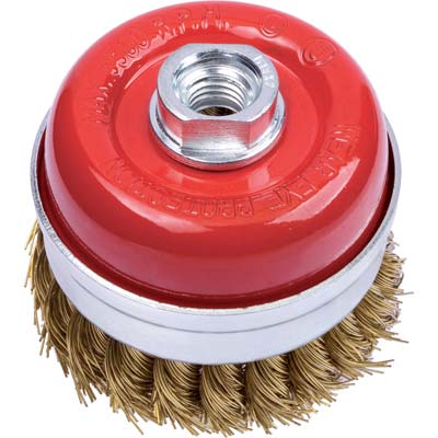 Spazzola Acciaio Ritorto A Tazza + Filetto Pg 485.70 Mm 65 F.M14