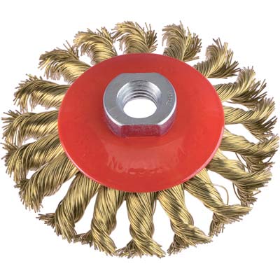 Spazzola Acciaio Ritorto Conica + Filetto Pg 468.30 Mm 100 F.M14