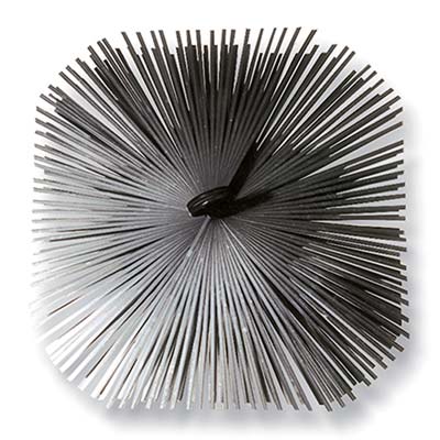 Scovolo Acciaio X Camino Domus - Ma 12 Mm 300X300- 2 Pezzi