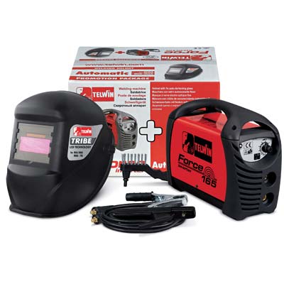 Saldatrice Inverter Force 165 + Maschera Telwin Volt 230 A 150