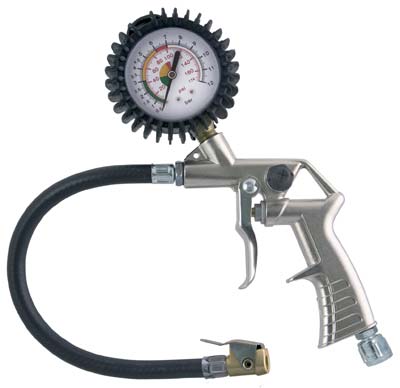 Pistola Gonfiaggio Ac Attacco Capettato 25/D Ani Alluminio Nichelato