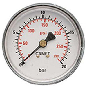 Manometro Ac Posteriore Ani - Attacco Posteriore 1/4M Bar 0/13- 2 Pezzi