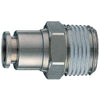 Raccordo Dritto Auto Filetto Maschio Ac 50/A Ani - Mm 8X1/4M- 10 Pezzi