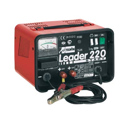 Caricabatteria Leader 220 Telwin Start Volt 12/24 Ah 30/180/400