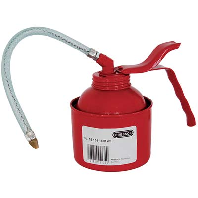 Oliatore Serbatoio Acciaio Pressol - Ml 350 Flex Mm 210 Pompa Nyplen- 2 Pezzi