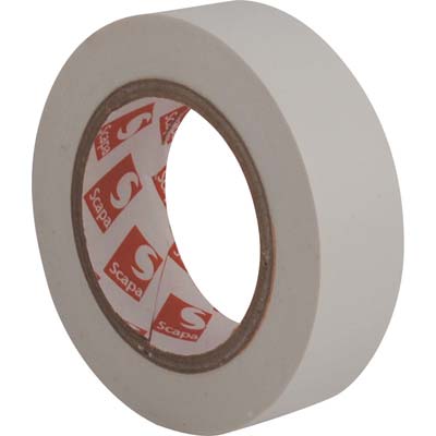 Nastro Pvc Isolante Scapa - Bianco Mm 15 Ml 10- 20 Pezzi