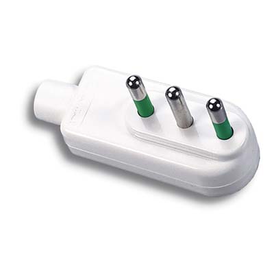 Spina Mobile Ribassata Fme - Bianco 2P+T 16A- 10 Pezzi