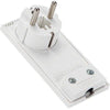Spina Mobile Ribassata Schuko Clock Fme - Bianco 2P+T 16A- 2 Pezzi