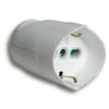 Presa Mobile Schuko Fme - Bianco 2P+T 16A Bipasso- 5 Pezzi