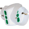 Adattatore Triplo Schuko-16A+Schuko Fme - Bianco 2P+T- 2 Pezzi