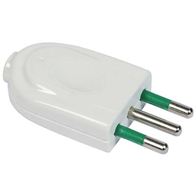 Spina Mobile Garanti - Bianco 2P+T 10A- 10 Pezzi