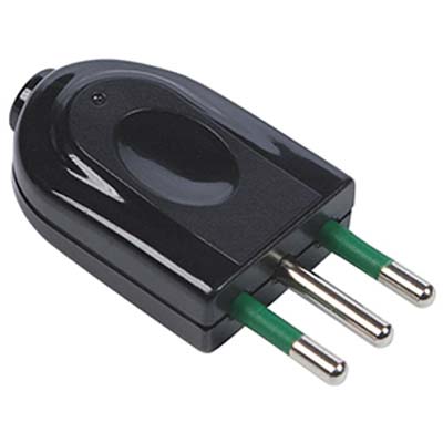 Spina Mobile Garanti - Nero 2P+T 10A- 10 Pezzi