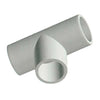 Tee Ip40 X Tubo Rigido Pvc - Grigio Mm 20- 50 Pezzi