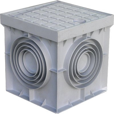 Pozzetto Derivazione + Chiusino Plastica Cm 40X40