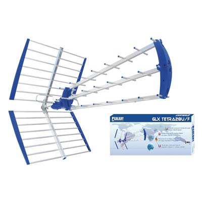 Antenna Digitale Terrestre Banda Uhf Galaxy Alluminio Guadagno Db 16/18 28 Elementi