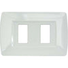Placca Coprifrutti Magic Line - Nylon Bianco Posti 2 Mm 120X80 Cf=Pz 2- 5 Confezioni