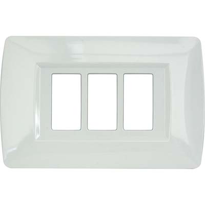 Placca Coprifrutti Magic Line - Nylon Bianco Posti 3 Mm 120X80 Cf=Pz 2- 5 Confezioni