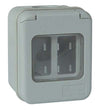 Involucro A Parete + Portella Ip44 Marlanvil - Posti 2 Mm 66X82 H.Mm 57 X Venus- 6 Pezzi