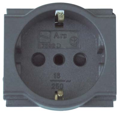 Presa Schuko + Sicurezza Arc Marlanvil - Volt 250 A 10/16 2P+T- 2 Pezzi