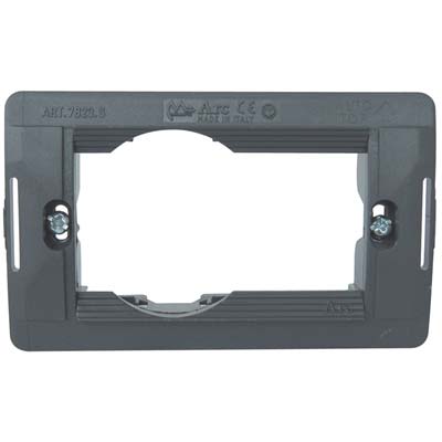 Supporto Frutti Arc Marlanvil - Pc Nero Posti 1+Schuko- 10 Pezzi