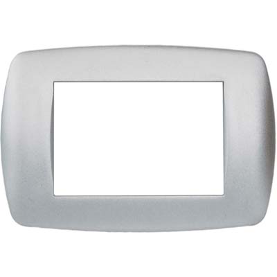 Placca Coprifrutti Millenium Marlanvil - Alluminio Satinato Posti 3 Mm 122X83- 15 Pezzi