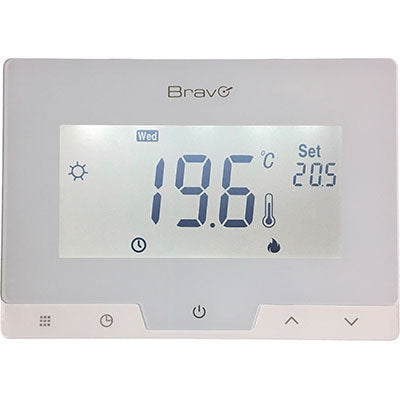 Cronotermostato Glam Bravo 5/35 °C Lcd 38 Mm 124X88X24