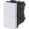 Pulsante Unipolare Doppio Abm - Bianco Volt 250 A 16- 8 Pezzi