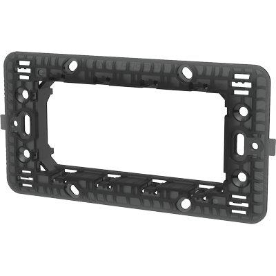 Supporto Frutti Abm - Pc Nero Posti 4- 8 Pezzi