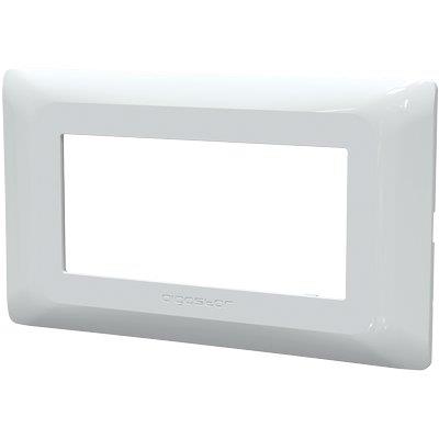 Placca Coprifrutti Abm - Bianco Posti 4 Mm 140X85- 8 Pezzi