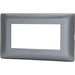 Placca Coprifrutti Abm - Grigio Scuro Posti 4 Mm 140X85- 8 Pezzi