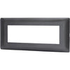 Placca Coprifrutti Abm - Nero Posti 6 Mm 190X85- 8 Pezzi