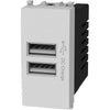 Presa Usb Avp - Bianco 2 Prese Usb Volt 5 A 2.4- 8 Pezzi