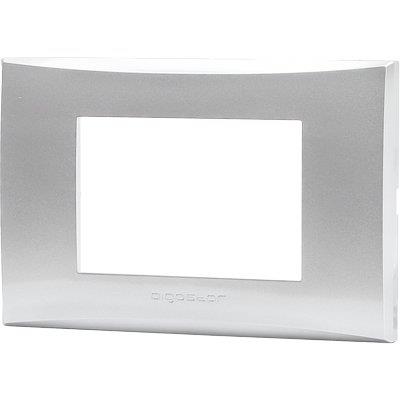 Placca Coprifrutti Avp - Argento Posti 3 Mm 120X85- 8 Pezzi