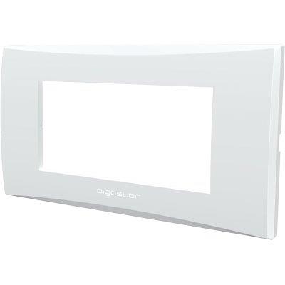 Placca Coprifrutti Avp - Bianco Posti 4 Mm 140X85- 8 Pezzi