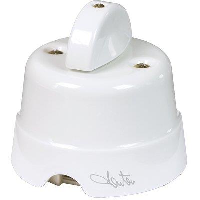Interruttore Deviatore Unipolare Country Fme Ceramica Bianco Volt 250 A 10