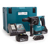 Martello Tassel Scalpell Batteria Dhr243Rtj Makita - Volt 18X2 Ah 5,0 Sds Plus + Valigia
