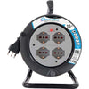 Avvolgicavo Bricolage Electraline 2P+T 16A Bipasso Schuko X4 N°Xmmq 3X15 Mt 15
