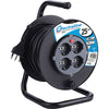 Avvolgicavo Bricolage 49027 Electraline 2P+T 16A Bipasso Schuko X4 N°Xmmq 3X15 Mt 25