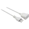 Prolunga Lineare - Bianco 2P+T 10A N°Xmmq 3X075 Mt 3- 2 Pezzi